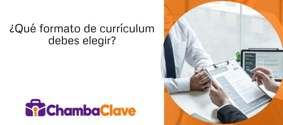 ¿Qué formato de currículum debes elegir?